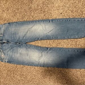Guess Light Blue Denim Jeans with Red Accents